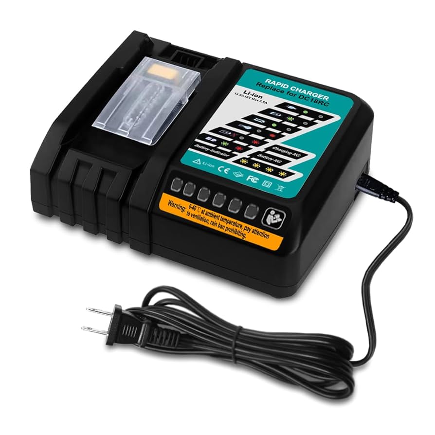 Cargador alternativo DC18RC para baterias Makita 18v