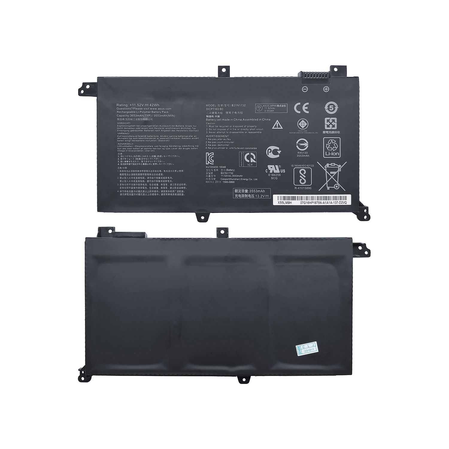 Batería Asus K430FA, K430FN, K430UF (B31N1732) - Alternativa Premium