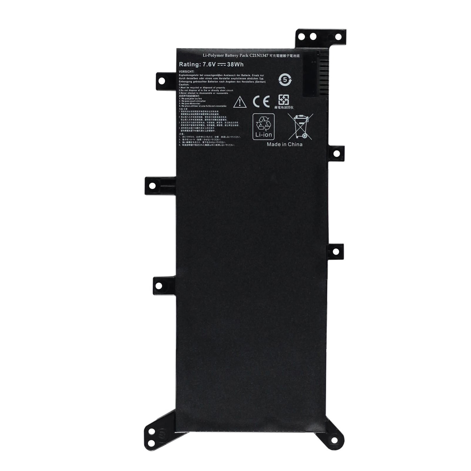 Batería Premium Quality ASUS X555Q C21N1347 4 Celdas Negra – Compatible X555L X555U X555Y – Garantía 6 Meses