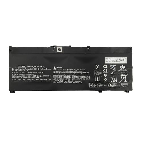 Batería para HP Pavilion 15t-cb2000 de alta capacidad - modelo batería SR04XL
