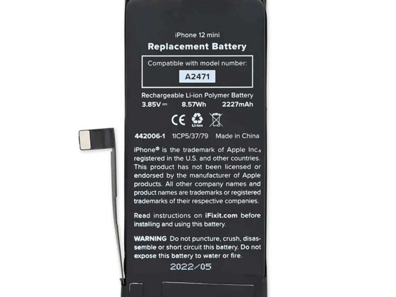 Batería iPhone 12 Mini de alta capacidad – repuesto compatible