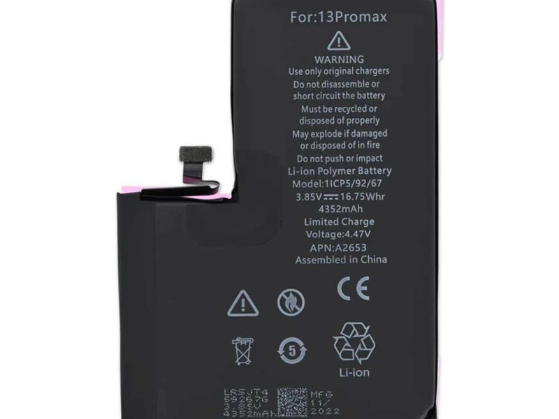 Batería iPhone 13 Pro Max de alta capacidad – repuesto compatible