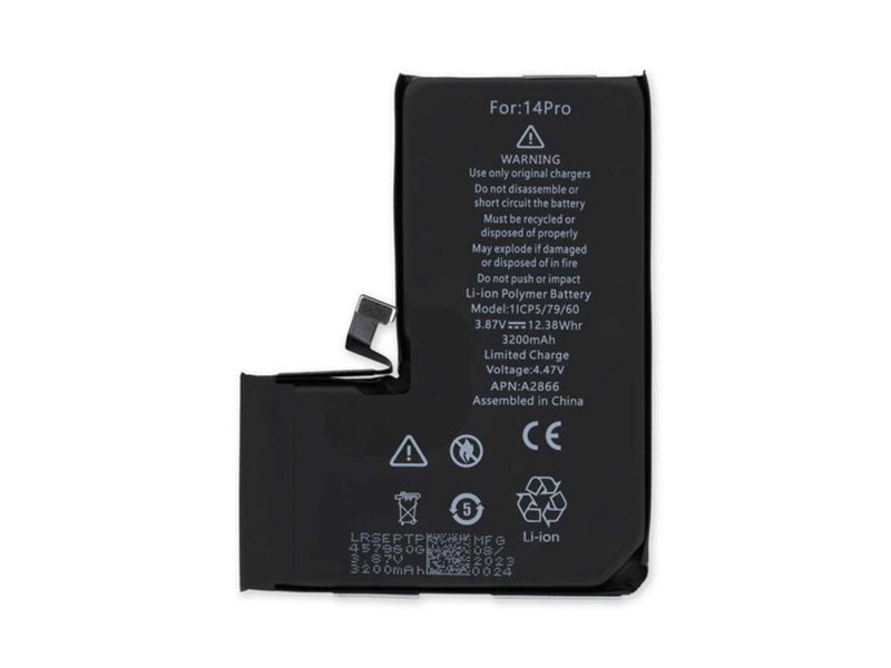 Batería iPhone 14 Pro de alta capacidad – repuesto compatible